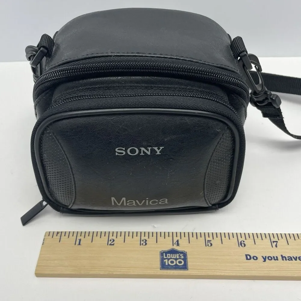 Sony Digital Mavica Camera Bag Black Adjustable Straps Belt Loops ~ Case Only